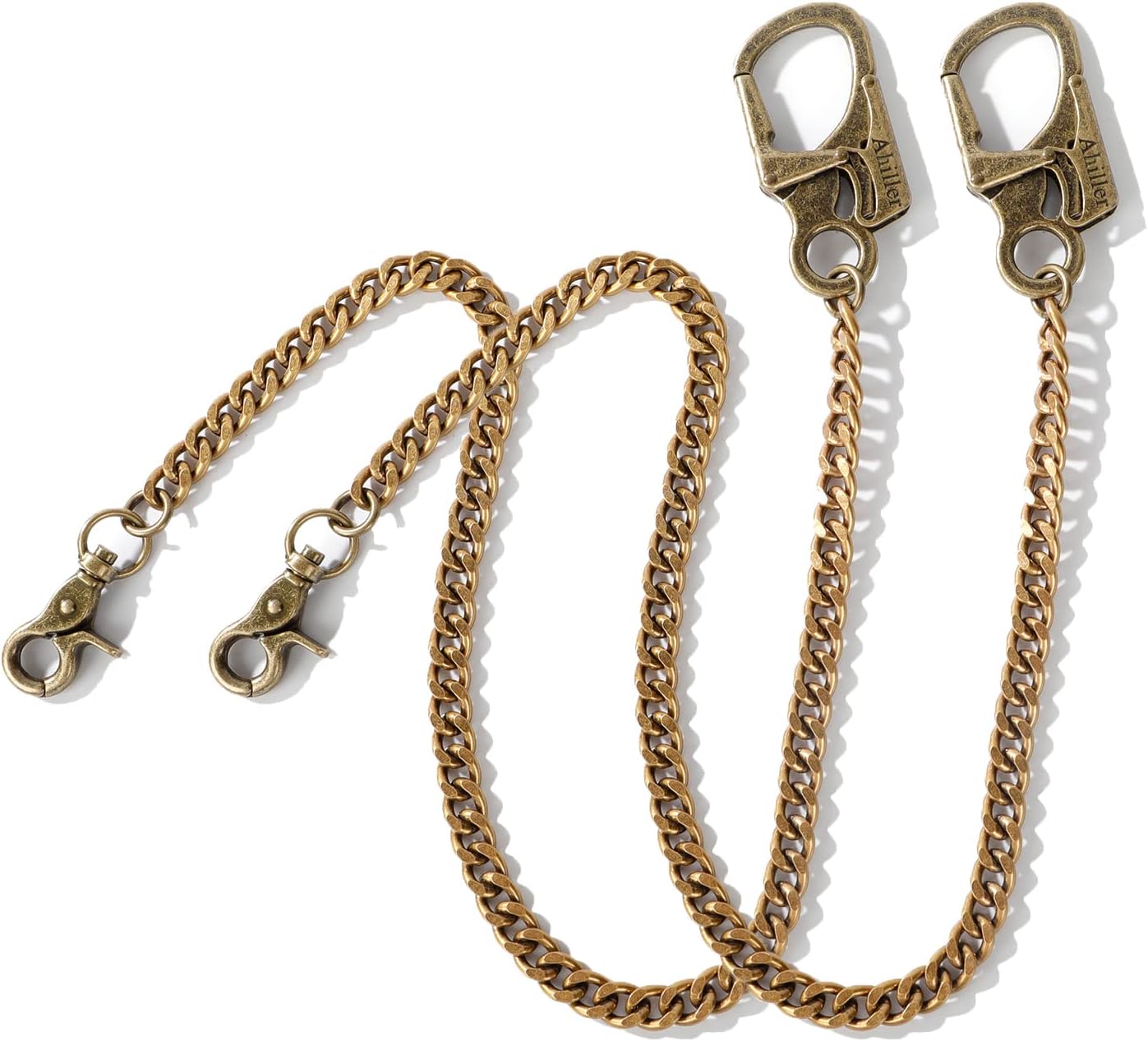 Amazon.co.jp: Ahillerバイカーウォレットチェーン、ラウンドクラスプ